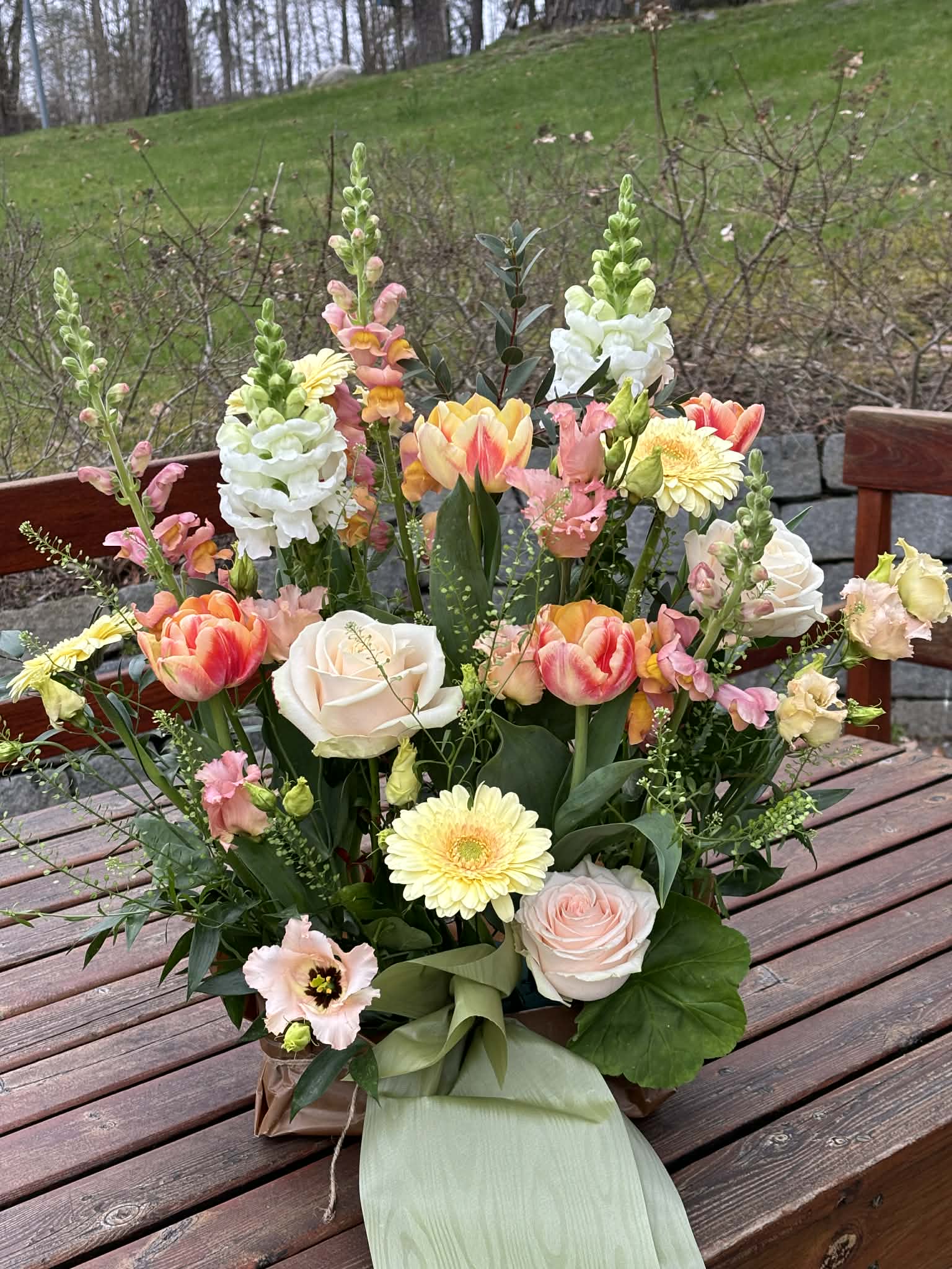 Vårbukett med snapdragons