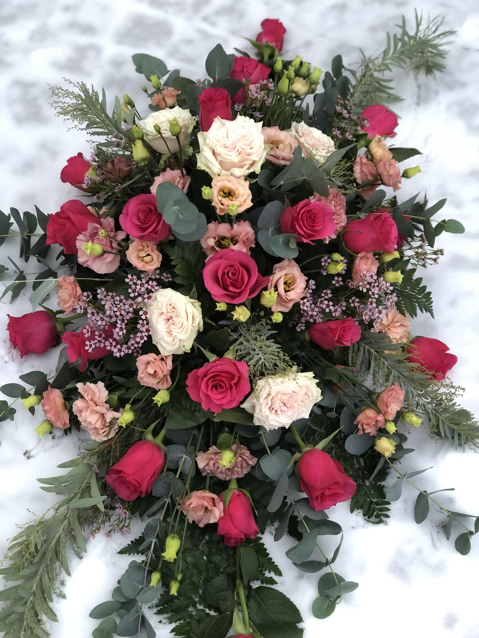 Begravningsarrangemang i snö